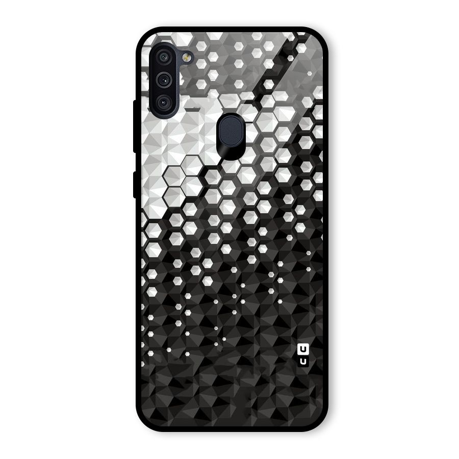 Elite Hexagonal Glass Back Case for Galaxy M11
