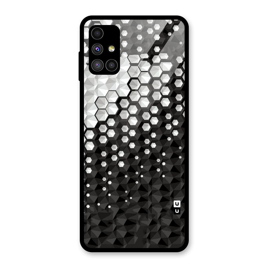 Elite Hexagonal Glass Back Case for Galaxy M51