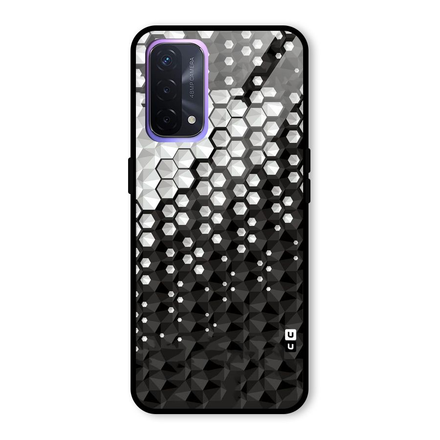 Elite Hexagonal Glass Back Case for Oppo A74 5G