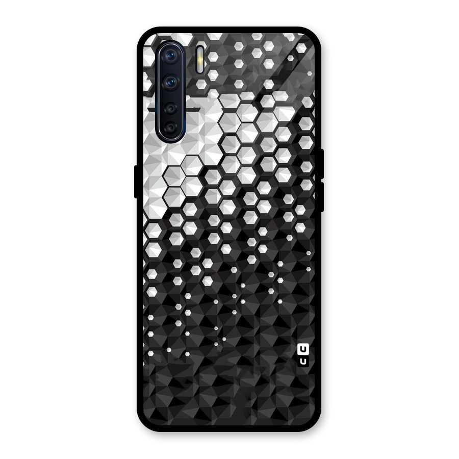 Elite Hexagonal Glass Back Case for Oppo F15