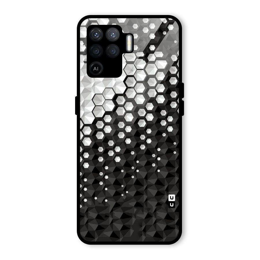 Elite Hexagonal Glass Back Case for Oppo F19 Pro