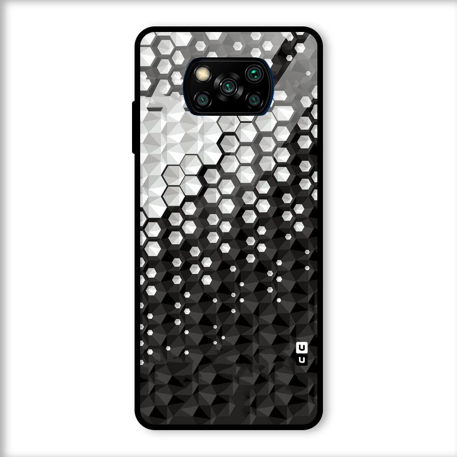 Elite Hexagonal Glass Back Case for Poco X3