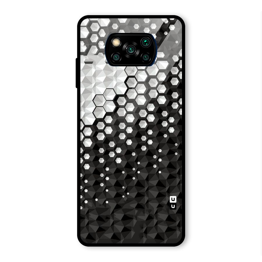 Elite Hexagonal Glass Back Case for Poco X3 Pro