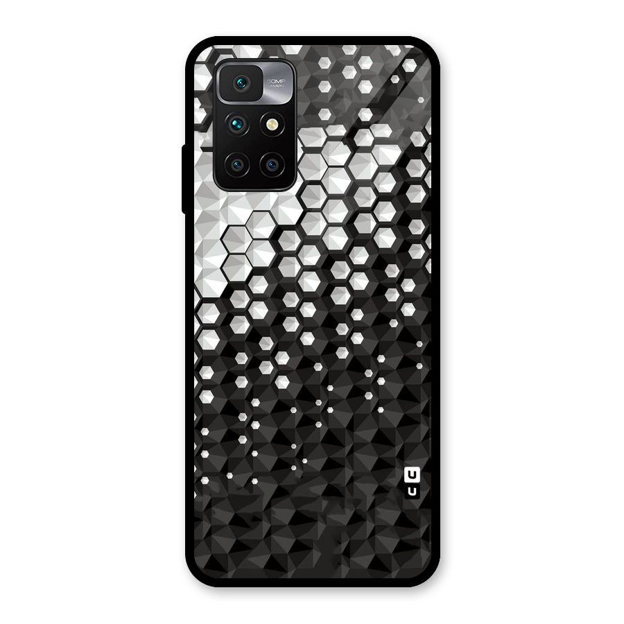 Elite Hexagonal Glass Back Case for Redmi 10 Prime