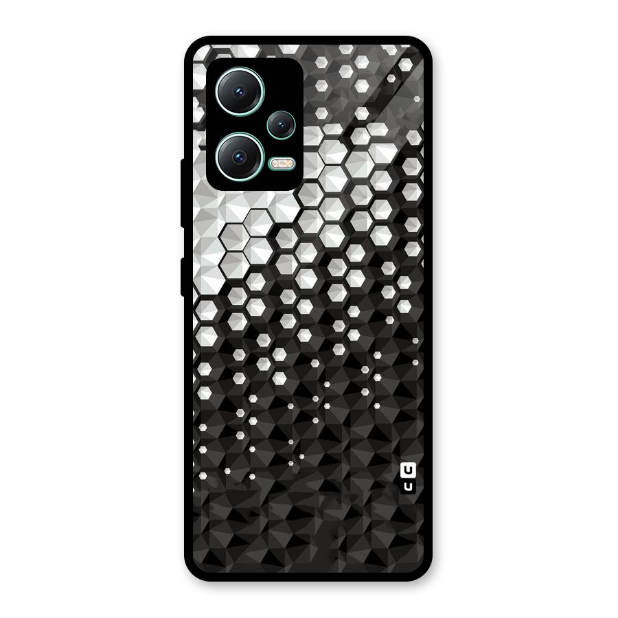 Elite Hexagonal Glass Back Case for Redmi Note 12 5G