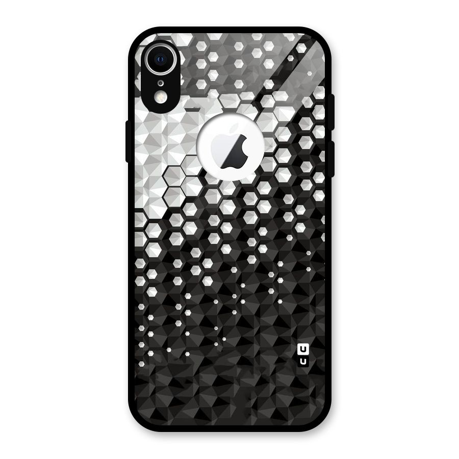 Elite Hexagonal Glass Back Case for iPhone XR Logo Cut