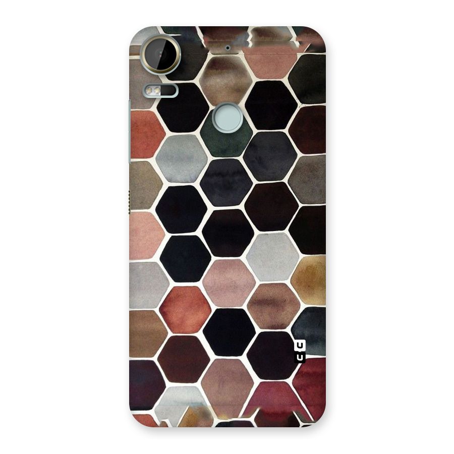 Elite Pastel Hexagons Back Case for Desire 10 Pro