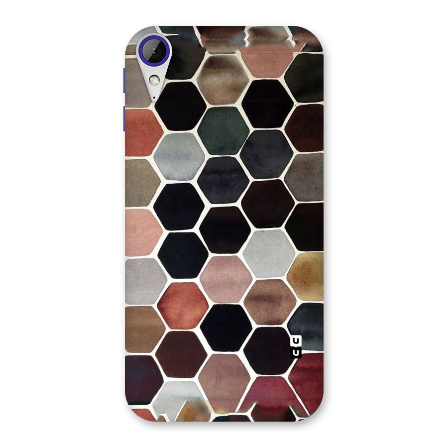 Elite Pastel Hexagons Back Case for Desire 830