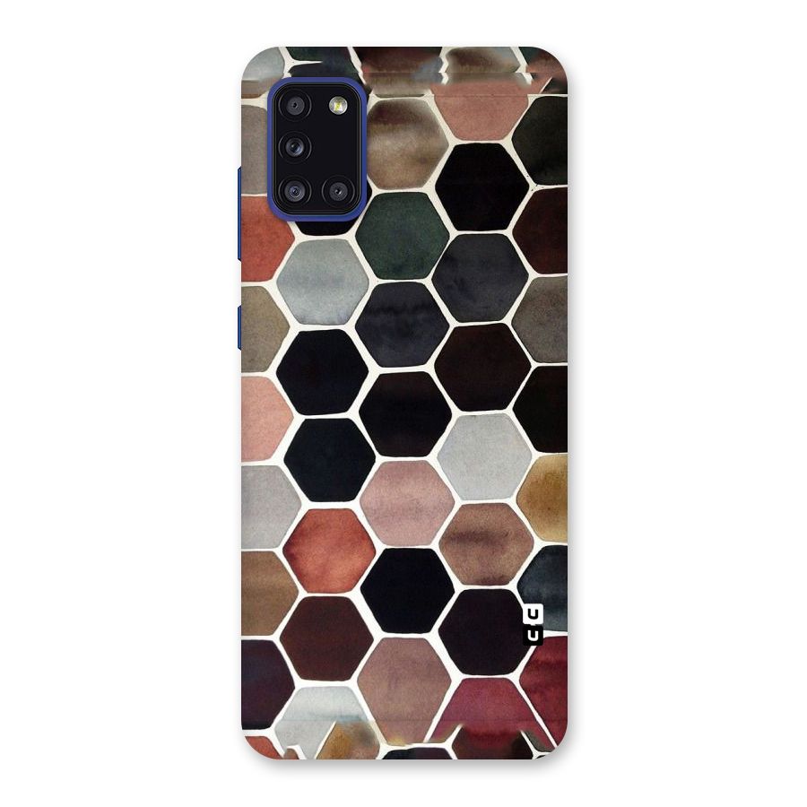 Elite Pastel Hexagons Back Case for Galaxy A31