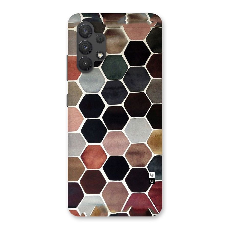 Elite Pastel Hexagons Back Case for Galaxy A32