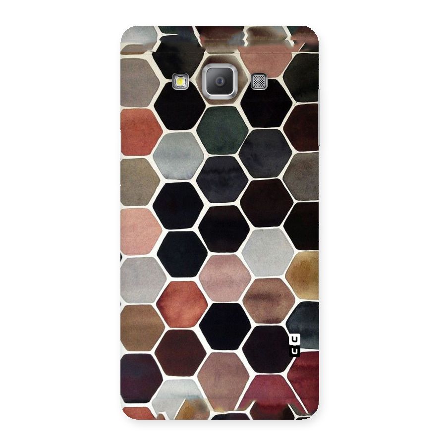Elite Pastel Hexagons Back Case for Galaxy A7