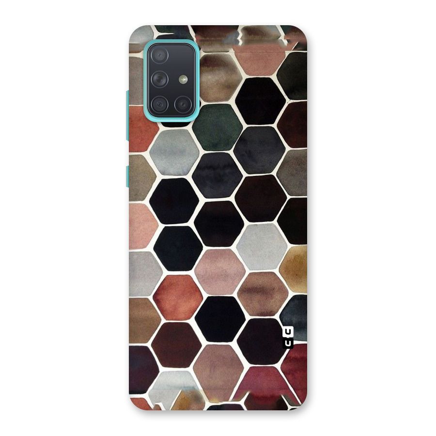 Elite Pastel Hexagons Back Case for Galaxy A71