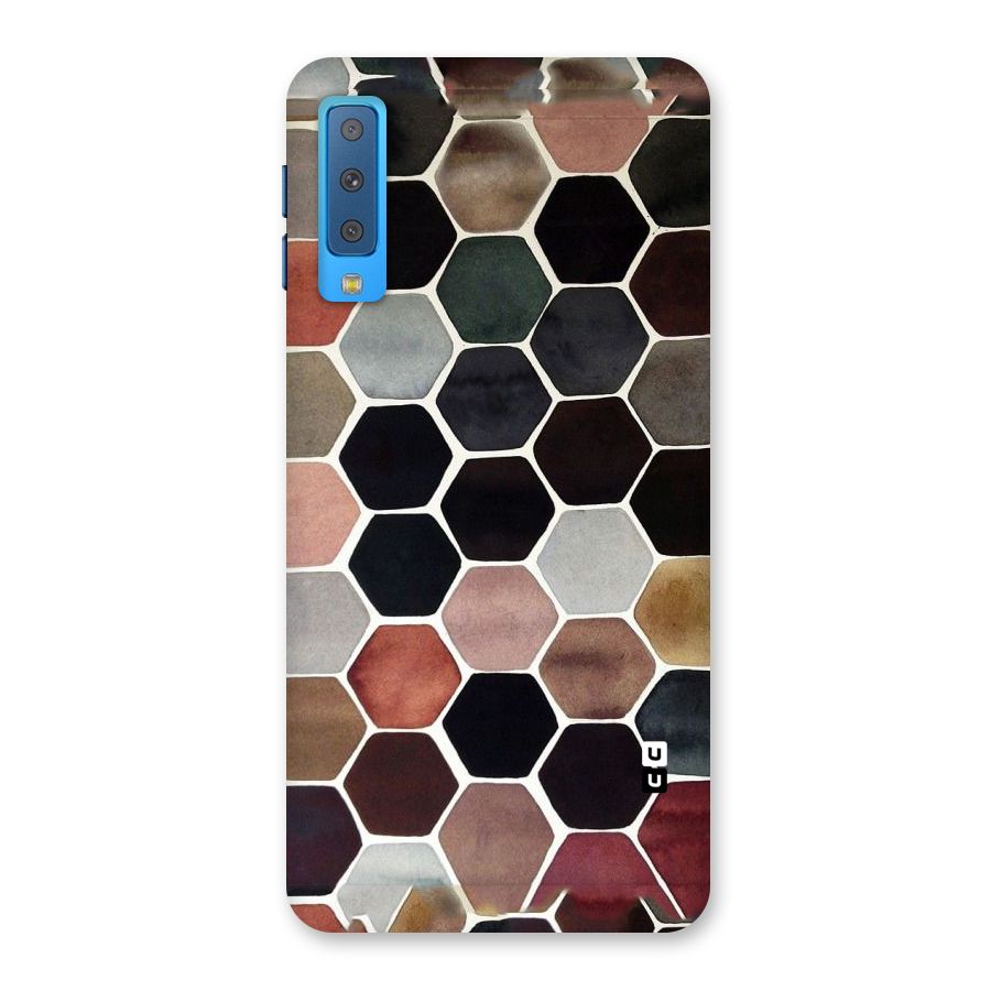 Elite Pastel Hexagons Back Case for Galaxy A7 (2018)