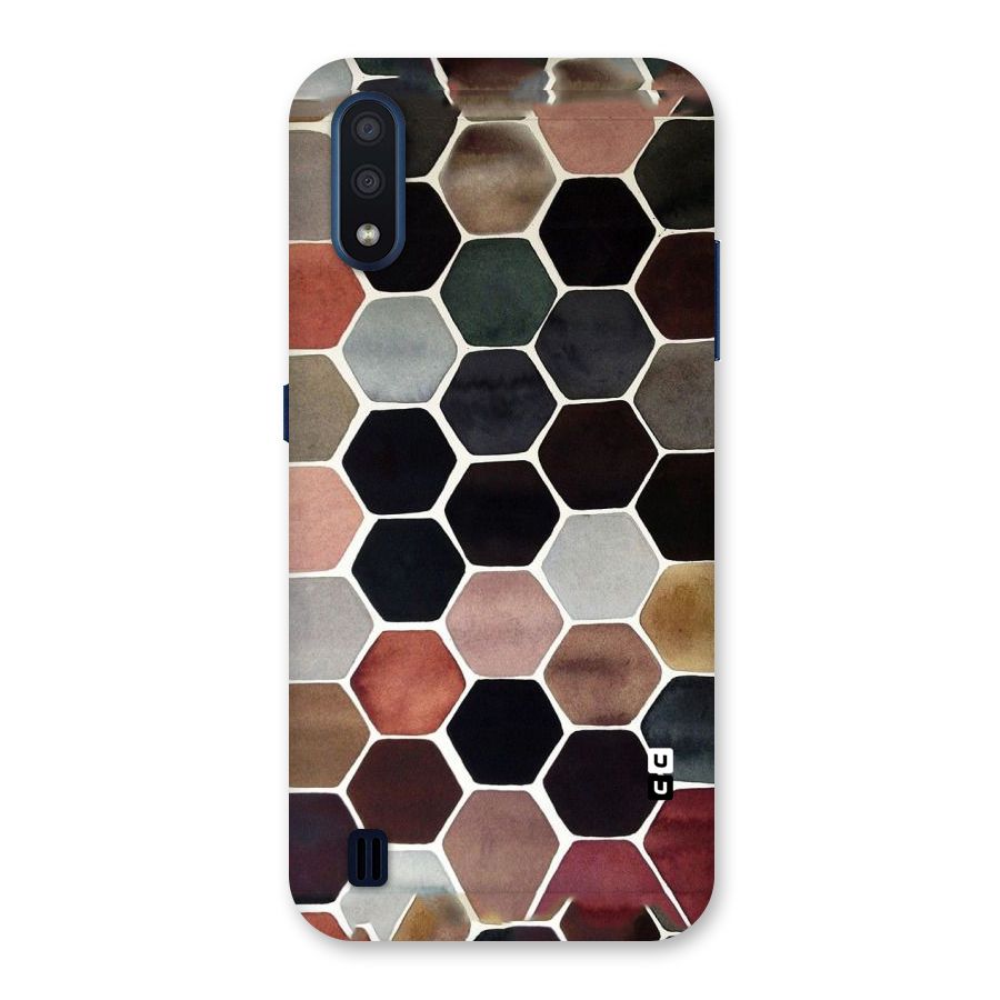 Elite Pastel Hexagons Back Case for Galaxy M01