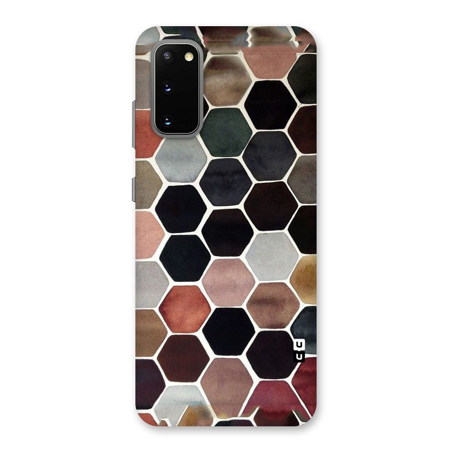 Elite Pastel Hexagons Back Case for Galaxy S20