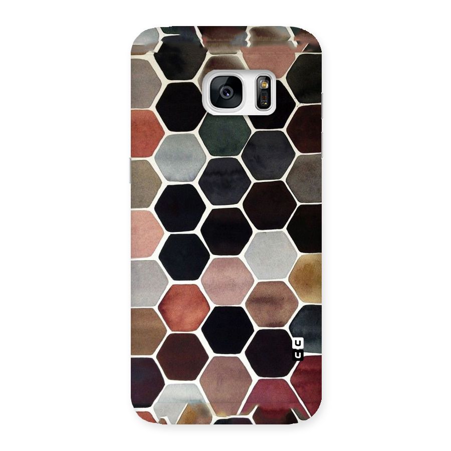 Elite Pastel Hexagons Back Case for Galaxy S7 Edge