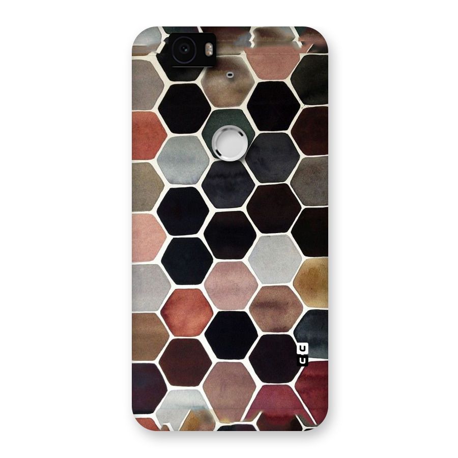 Elite Pastel Hexagons Back Case for Google Nexus-6P
