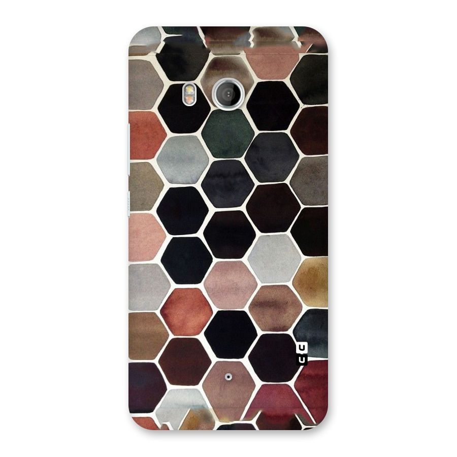 Elite Pastel Hexagons Back Case for HTC U11