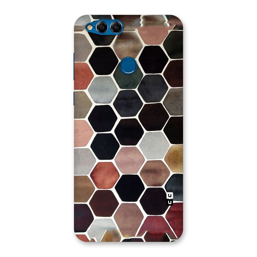 Elite Pastel Hexagons Back Case for Honor 7X