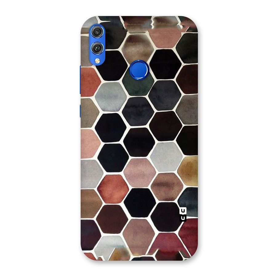Elite Pastel Hexagons Back Case for Honor 8X