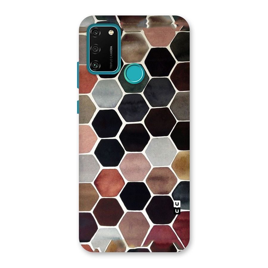 Elite Pastel Hexagons Back Case for Honor 9A