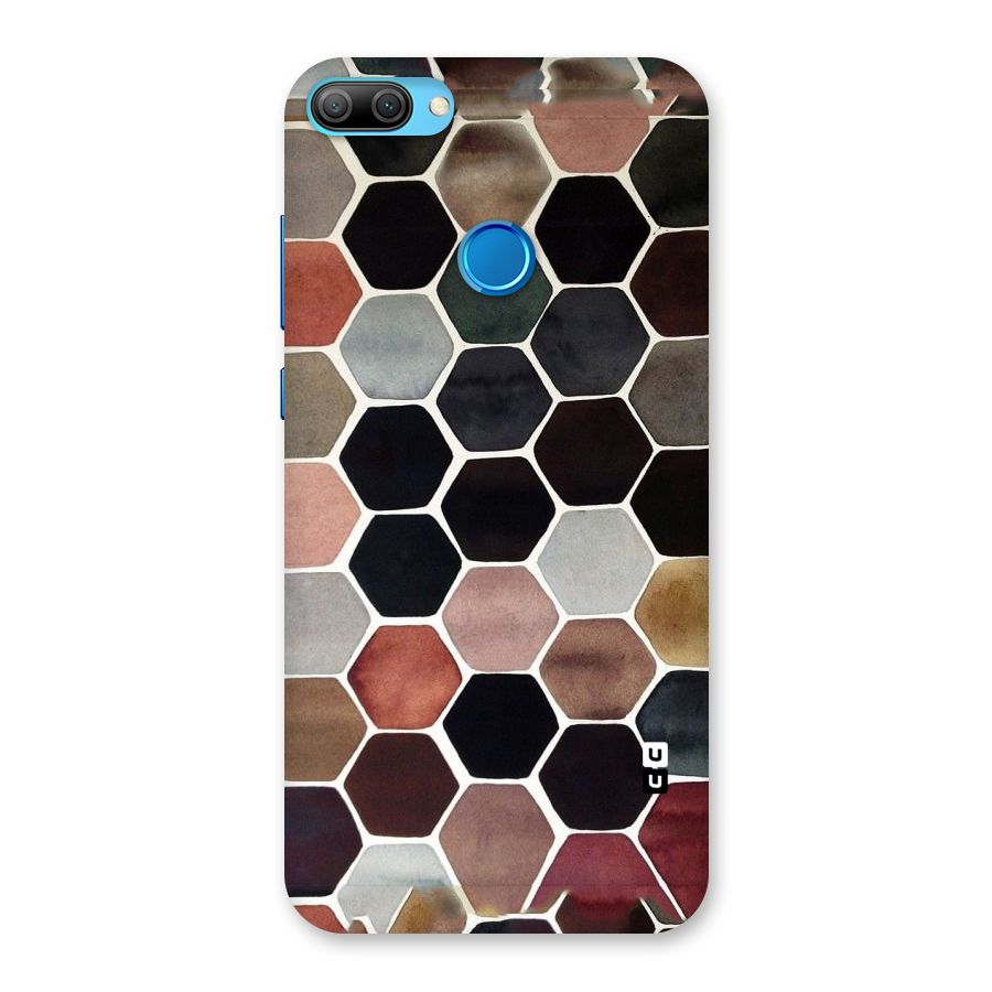 Elite Pastel Hexagons Back Case for Honor 9N