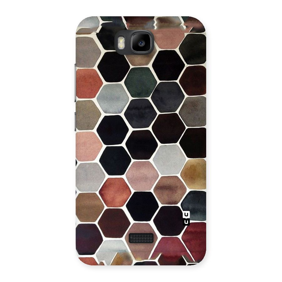 Elite Pastel Hexagons Back Case for Honor Bee