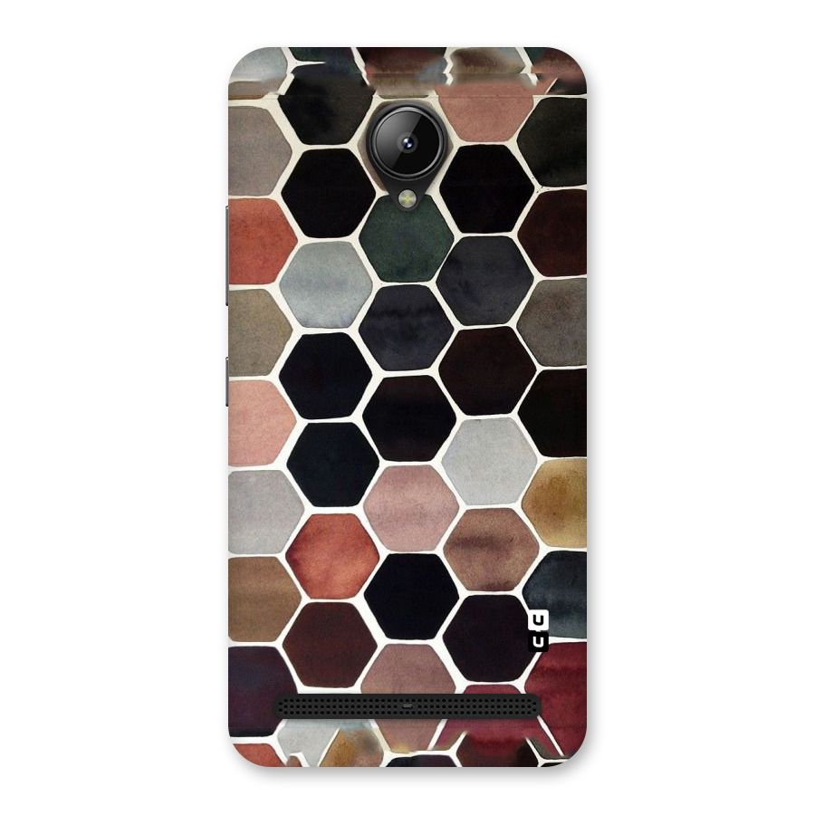 Elite Pastel Hexagons Back Case for Lenovo C2