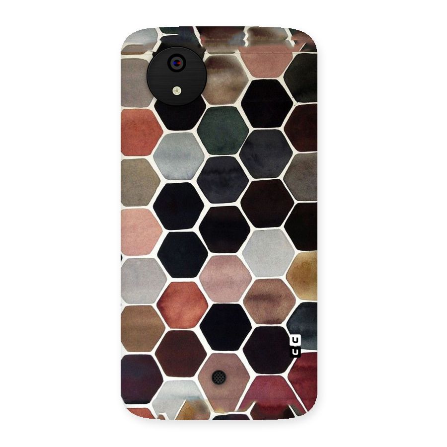 Elite Pastel Hexagons Back Case for Micromax Canvas A1