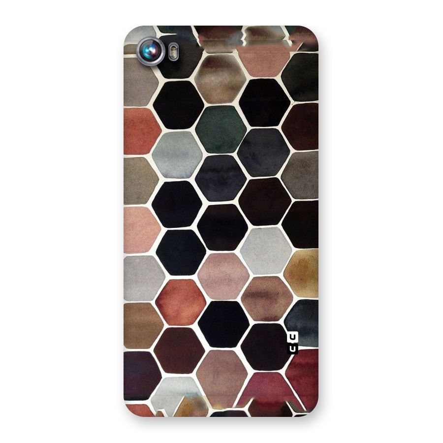 Elite Pastel Hexagons Back Case for Micromax Canvas Fire 4 A107