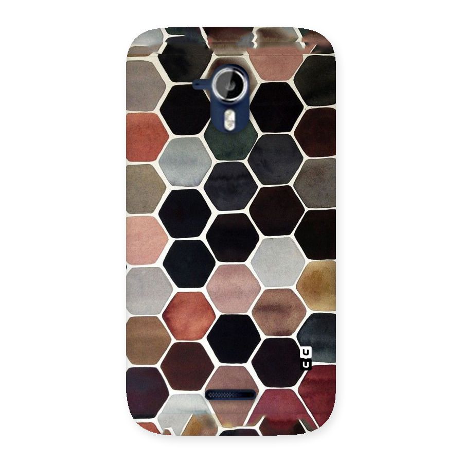 Elite Pastel Hexagons Back Case for Micromax Canvas Magnus A117