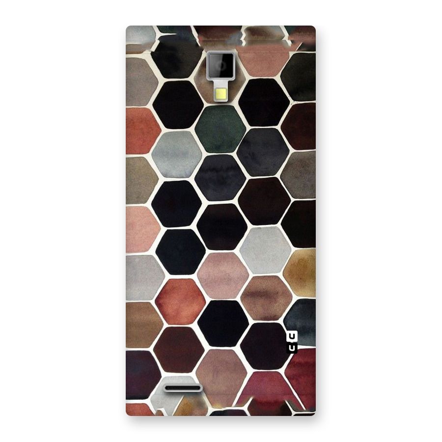 Elite Pastel Hexagons Back Case for Micromax Canvas Xpress A99