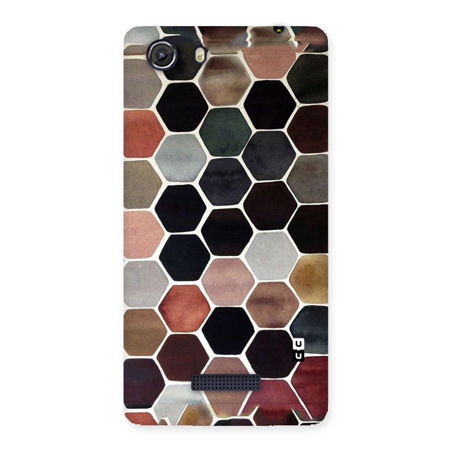 Elite Pastel Hexagons Back Case for Micromax Unite 3