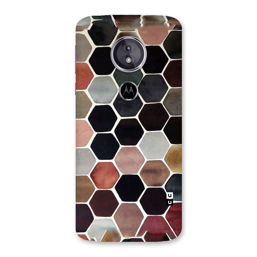 Elite Pastel Hexagons Back Case for Moto E5