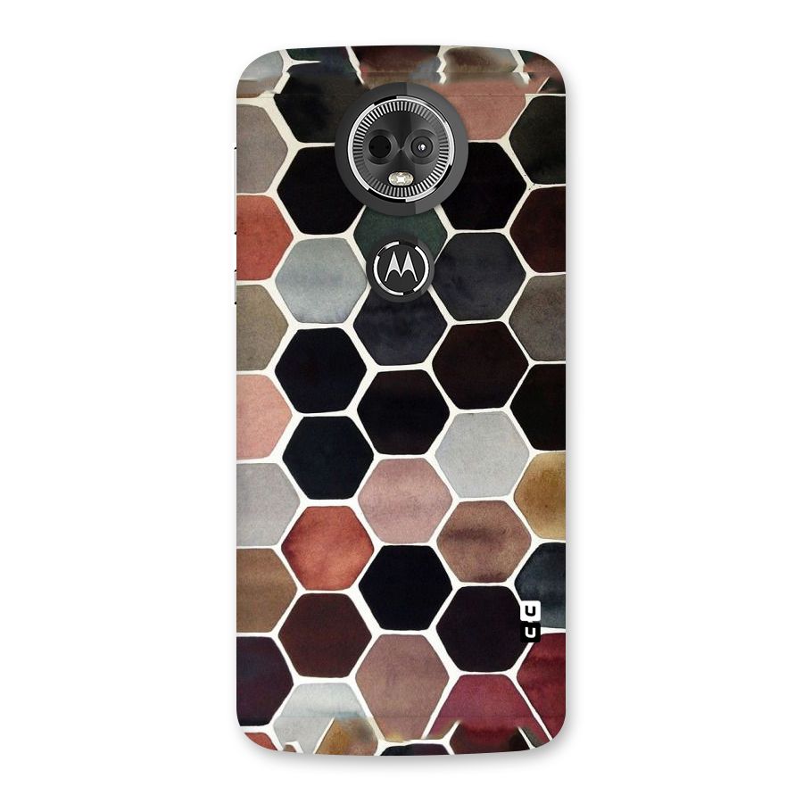 Elite Pastel Hexagons Back Case for Moto E5 Plus