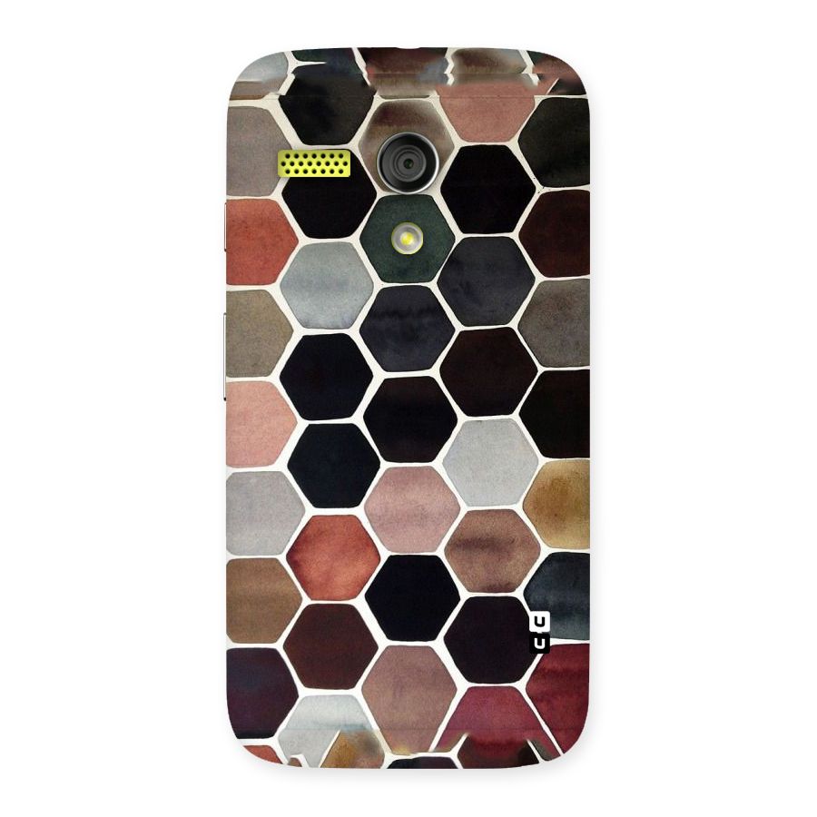 Elite Pastel Hexagons Back Case for Moto G