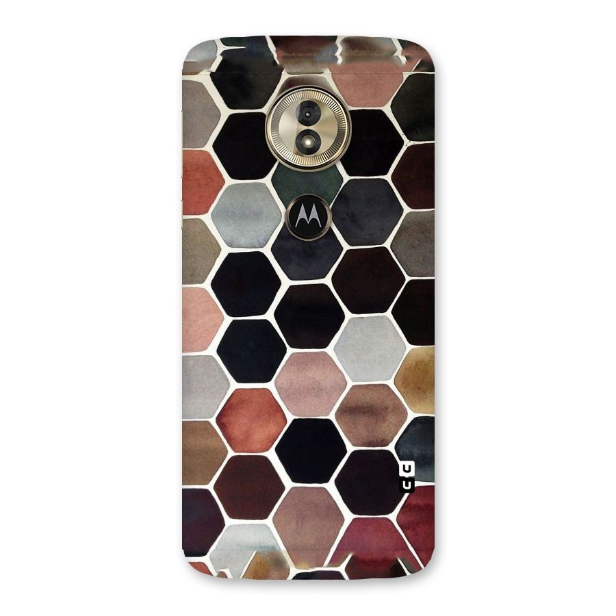 Elite Pastel Hexagons Back Case for Moto G6 Play