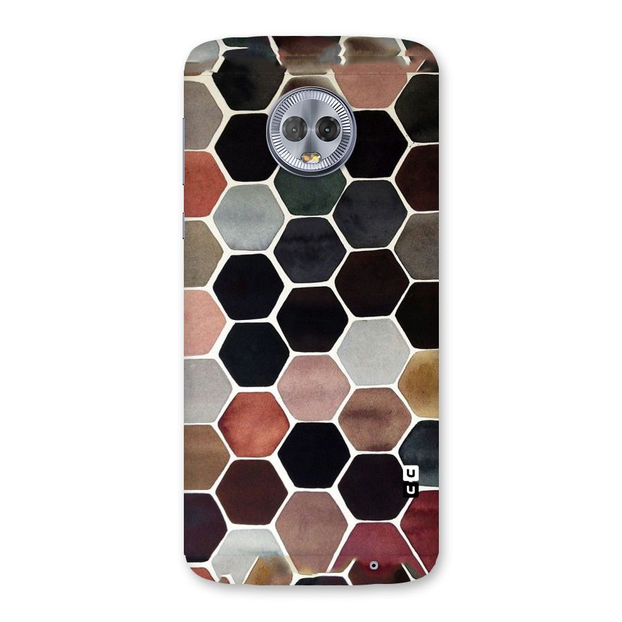 Elite Pastel Hexagons Back Case for Moto G6 Plus