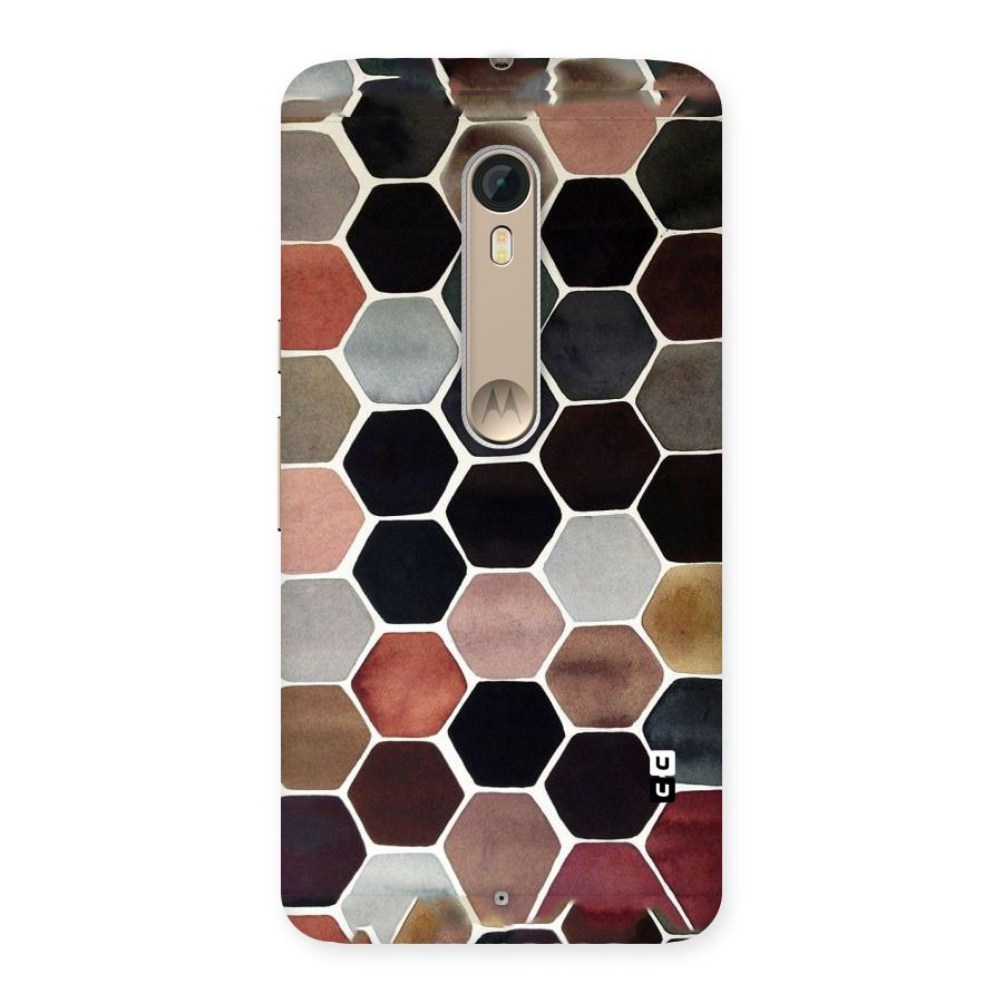 Elite Pastel Hexagons Back Case for Motorola Moto X Style