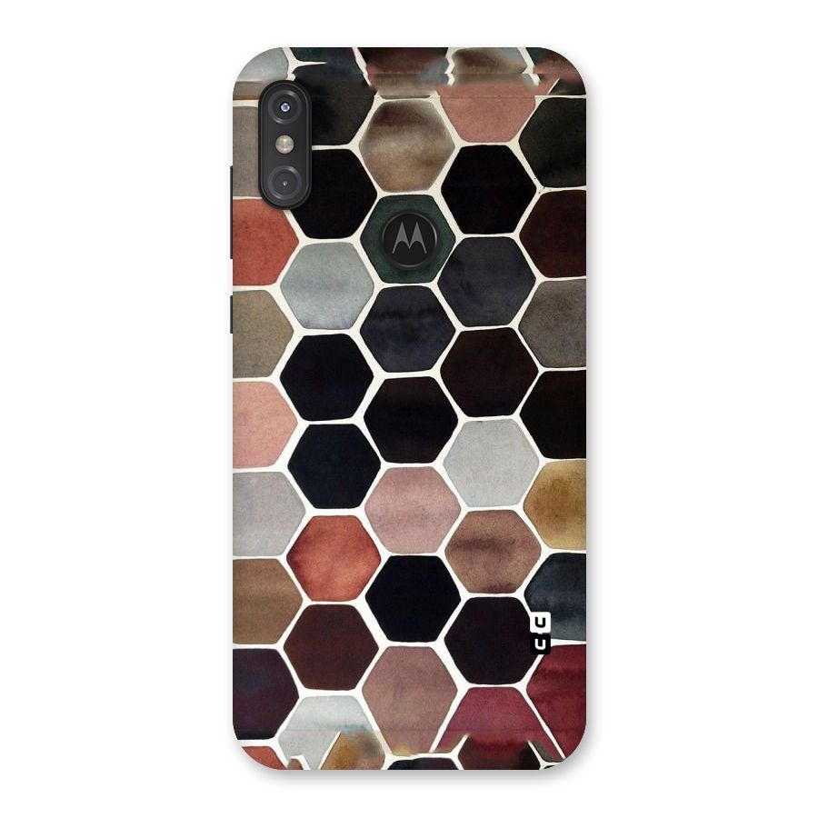 Elite Pastel Hexagons Back Case for Motorola One Power
