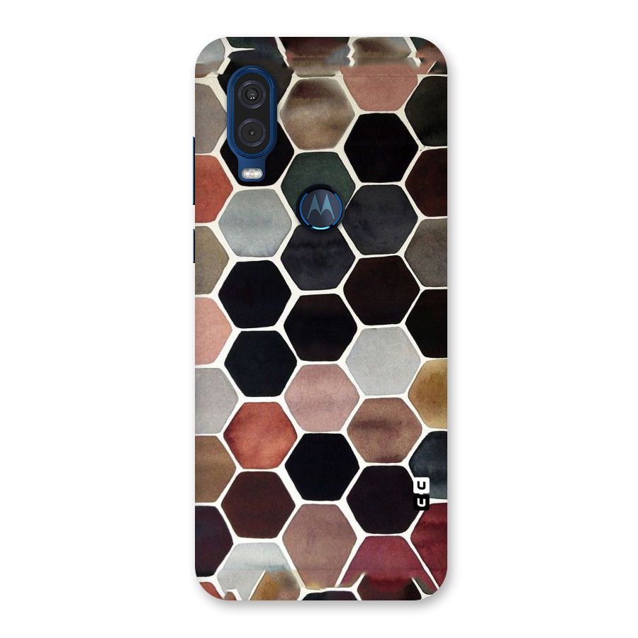 Elite Pastel Hexagons Back Case for Motorola One Vision