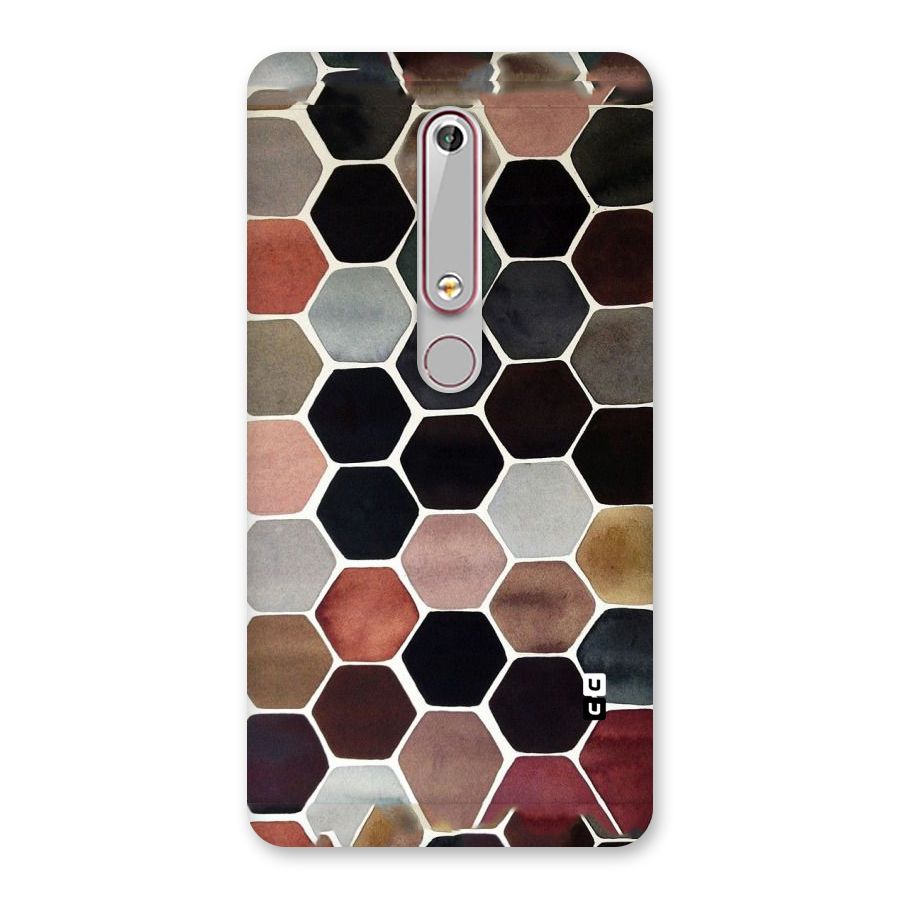 Elite Pastel Hexagons Back Case for Nokia 6.1
