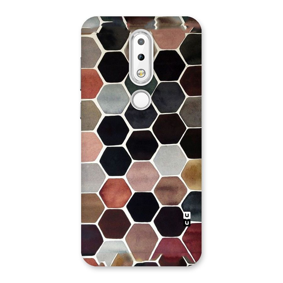 Elite Pastel Hexagons Back Case for Nokia 6.1 Plus