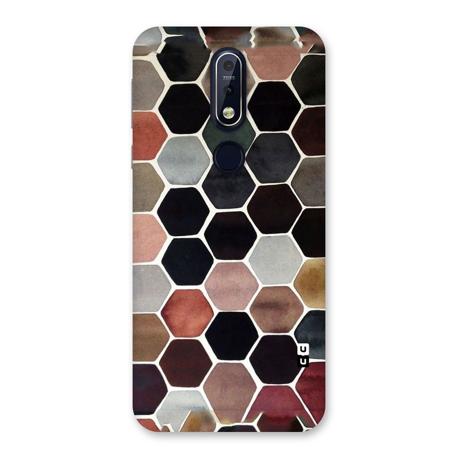 Elite Pastel Hexagons Back Case for Nokia 7.1