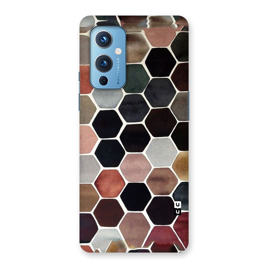 Elite Pastel Hexagons Back Case for OnePlus 9