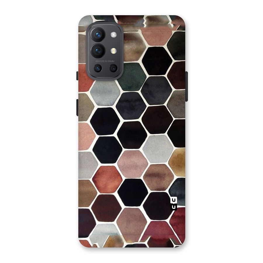 Elite Pastel Hexagons Back Case for OnePlus 9R