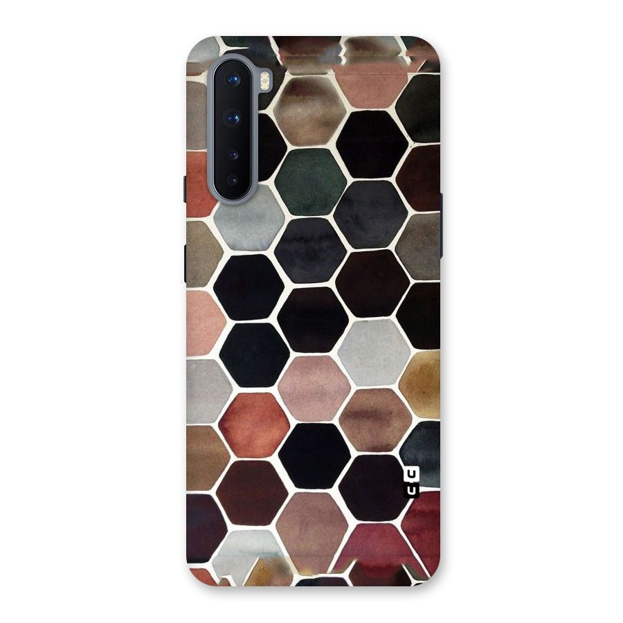Elite Pastel Hexagons Back Case for OnePlus Nord