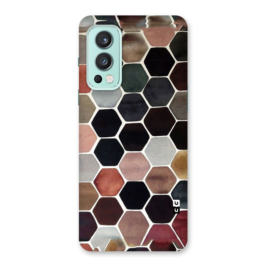 Elite Pastel Hexagons Back Case for OnePlus Nord 2 5G