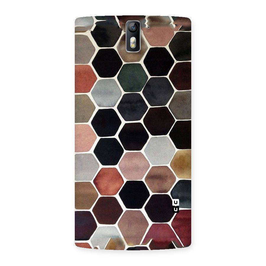 Elite Pastel Hexagons Back Case for One Plus One