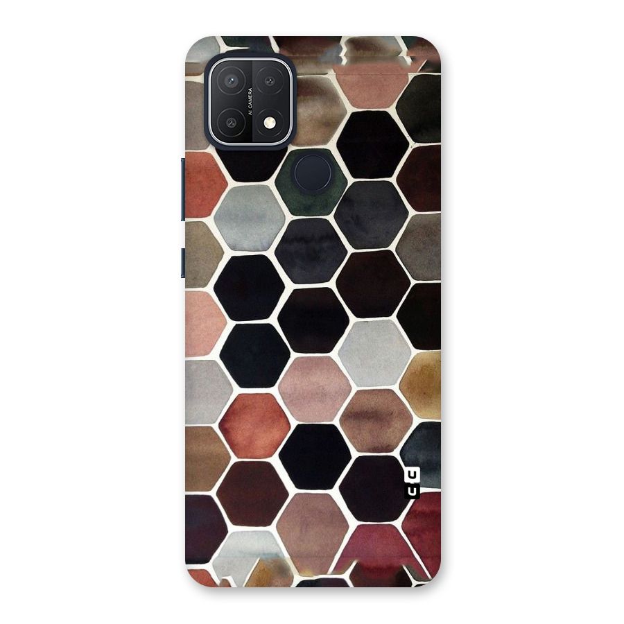 Elite Pastel Hexagons Back Case for Oppo A15